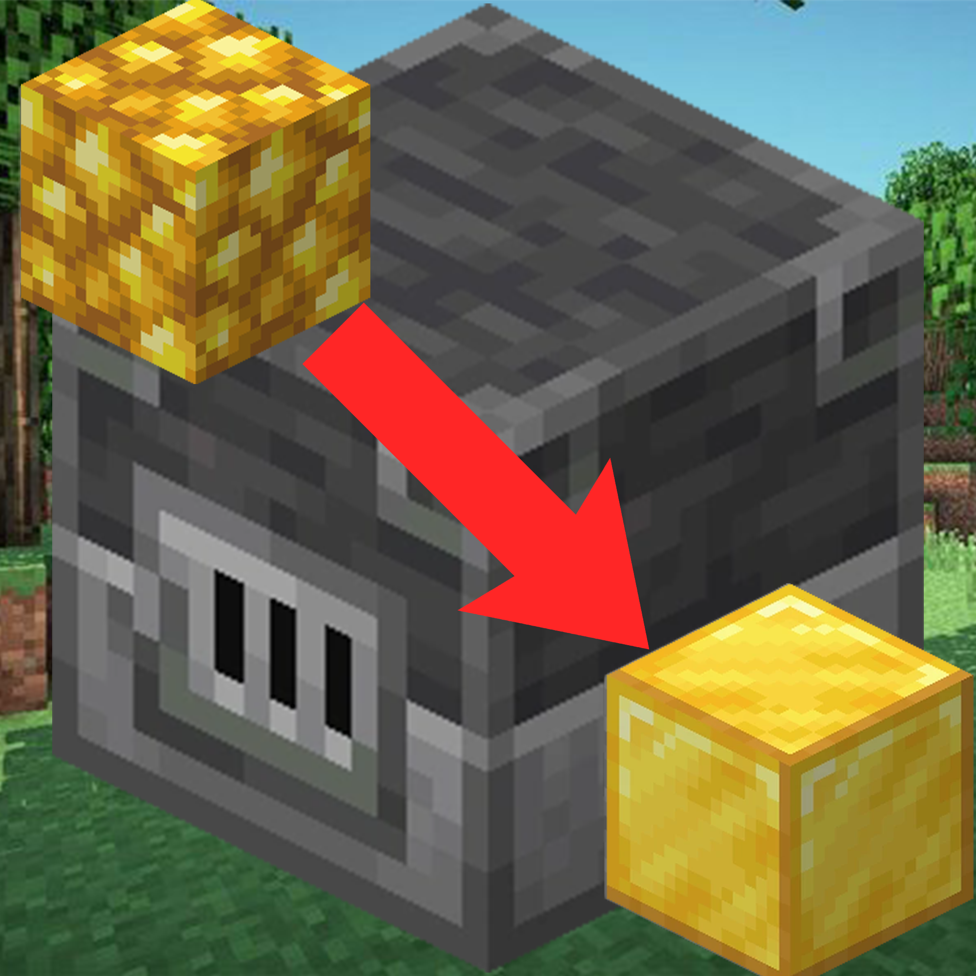 Лого мода Blasting Raw Metal Blocks [Fabric/Forge/NeoForge]