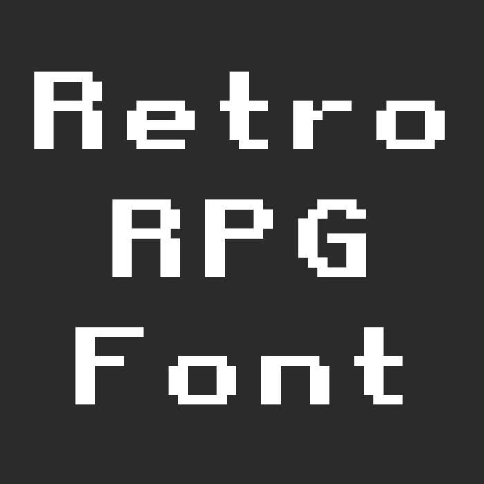Лого мода Retro RPG Font